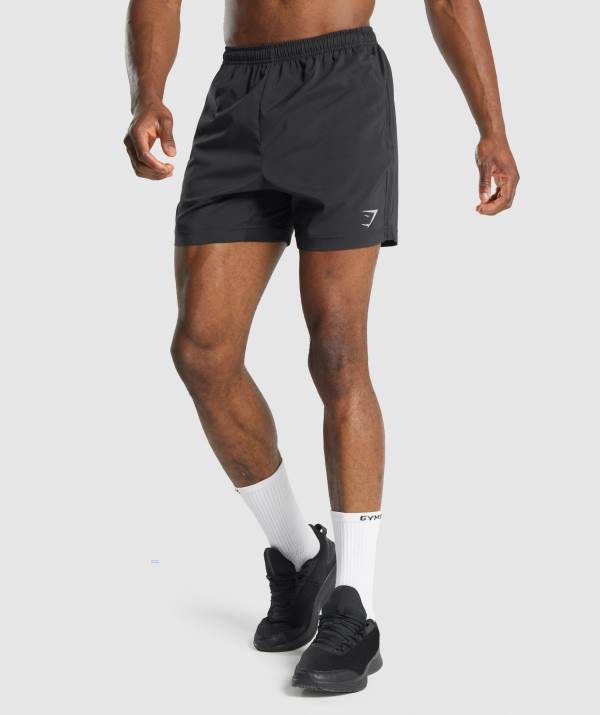 Panske Šortky Gymshark Sport Čierne | RB3126708